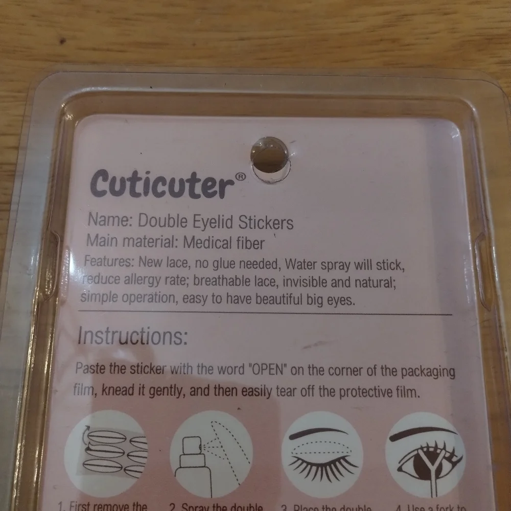 New cuticuter natural invisible double eyelid stickers